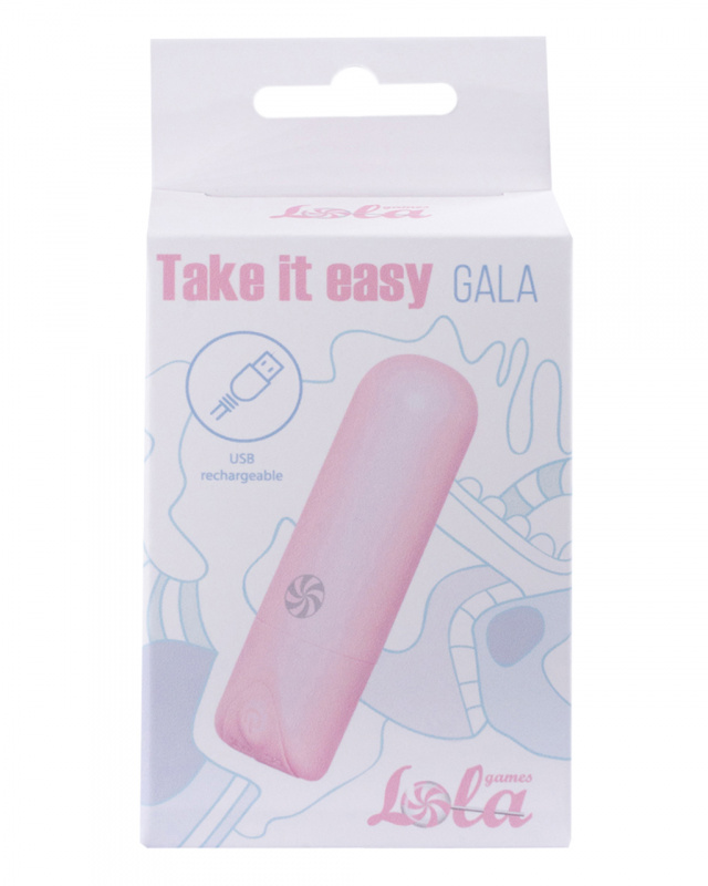 Dobíjecí minivibrátor Take it Easy Gala růžový 9024-02lola