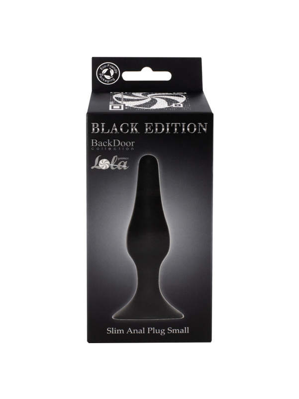 Anální kolík Slim Anal Plug Small Black 4207-01Lola