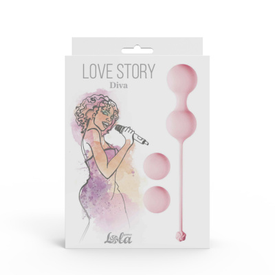 Vaginal balls set Love Story Diva Tea Rose 3012-01lola