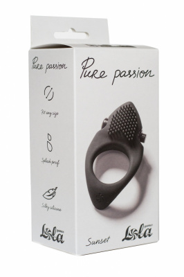 Vibrační erekční kroužek Pure Passion Sunset black 1302-01lola