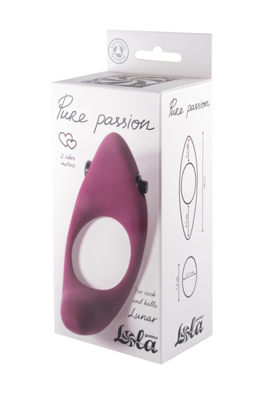 Vibrační erekční kroužek Pure Passion Lunar Wine red 1305-02lola