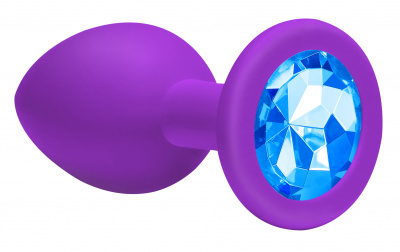 Anální kolík Emotions Cutie Large Purple light blue crystall 4013-05Lola