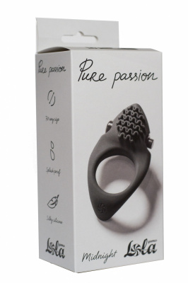 Vibrační erekční kroužek Pure Passion Midnight black 1300-01lola