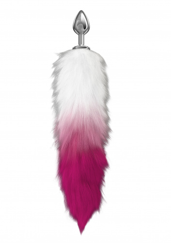 Anální ozdoba s chlupatým ocáskem Diamond Galaxy Pink 4019-02lola