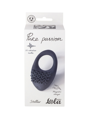 Nabíjecí vibrační kroužek Pure Passion Stellar Black 1501-01lola