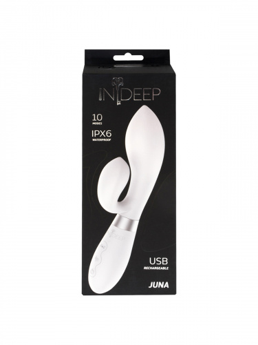 Dobíjecí vibrátor Indeep Juna White 7700-07indeep