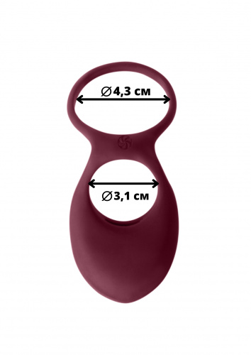 Vibrační erekční kroužek Pure Passion Daydream Wine Red 1303-02lola