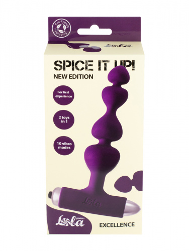 Vibrační anální kolík Spice it up New Edition Excellence Ultraviolet 8016-04Lola