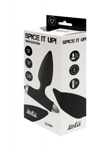 Vibrační anální kolík Spice it up New Edition Glory Black 8015-01Lola