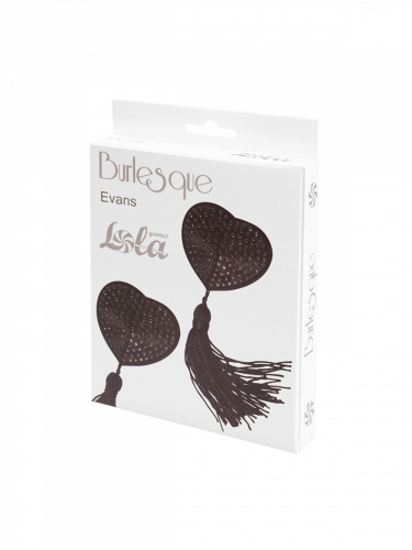 Nálepky na bradavky Burlesque Evans Black 3635-01lola