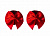 Nálepky na bradavky Burlesque Blaze Red 3637-02lola