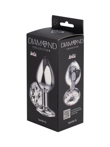 Zvětšený anální kolík Diamond Clear Sparkle XL 4028-02lola