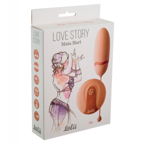 Vibrační vajíčko na dálkové ovládání Love Story Mata Hari pink 1800-00lola