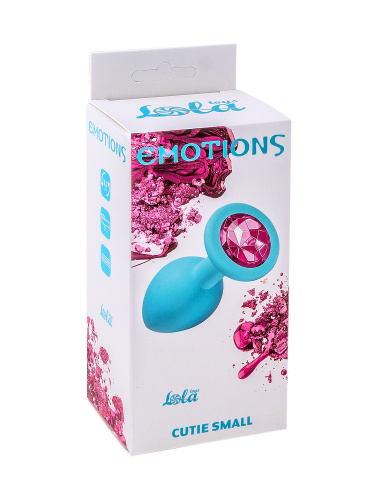 Anální kolík Emotions Cutie Small Turquoise pink crystal 4011-06Lola