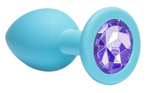 Anální kolík Emotions Cutie Medium Turquoise light purple crystal 4012-04Lola