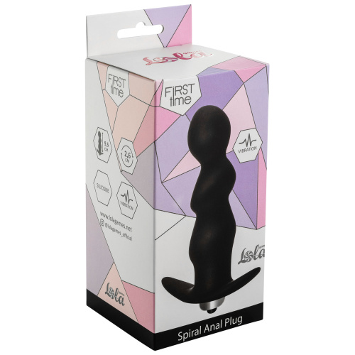 Anální vibrační kolík Spiral Black 5008-03lola