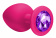 Anální kolík Emotions Cutie Large Pink dark purple crystal 4013-02Lola