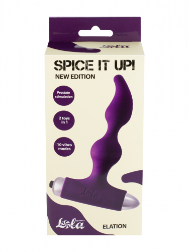 Vibrační anální kolík Spice it up New Edition Elation Ultraviolet 8018-04Lola