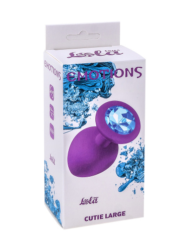 Anální kolík Emotions Cutie Large Purple light blue crystall 4013-05Lola