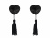 Nálepky na bradavky Burlesque Evans Black 3635-01lola