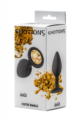 Anální kolík Emotions Cutie Small Black golden crystall 4011-07Lola