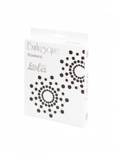 Nálepky na bradavky Burlesque Rowland Black 3639-02lola
