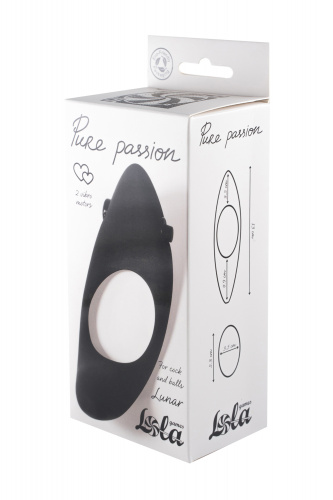 Vibrační erekční kroužek Pure Passion Lunar Black 1305-01lola