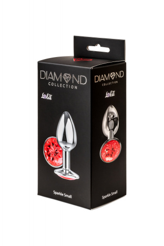 Anální kolík Diamond Red Sparkle Small 4009-06Lola