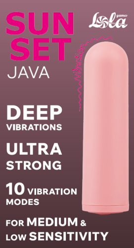 Dobíjecí minivibrátor Java Sunset Růžový 9705-02lola