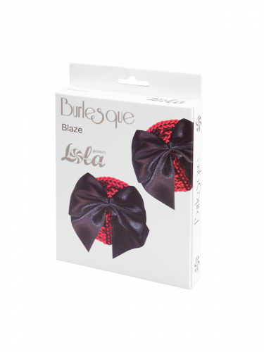 Nálepky na bradavky Burlesque Blaze Black 3637-01lola