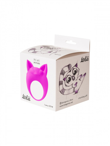 Vibrační erekční kroužek Lola Games MiMi Animals Lemur Remi Purple 7000-15lola