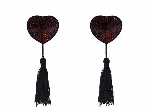 Nálepky na bradavky Burlesque Evans Red 3635-03lola