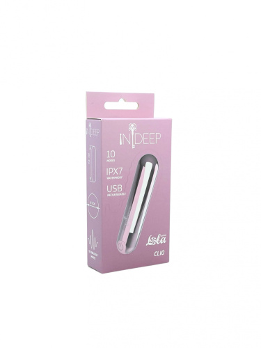 Dobíjecí minivibrátor Indeep Clio Pink 7705-01indeep