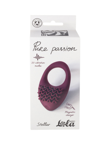 Nabíjecí vibrační kroužek Pure Passion Stellar Wine Red 1501-02lola