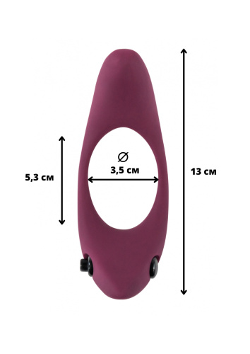 Vibrační erekční kroužek Pure Passion Lunar Wine red 1305-02lola