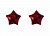 Nálepky na bradavky Burlesque Tempest Red 3636-04lola