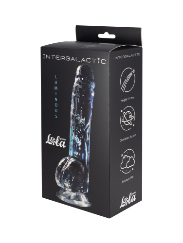 Transparent dildo Intergalactic Luminous 7080-04Lola