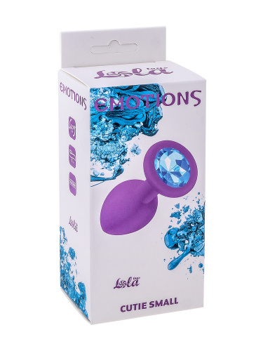 Anální kolík Emotions Cutie Small Purple light blue crystal 4011-03Lola