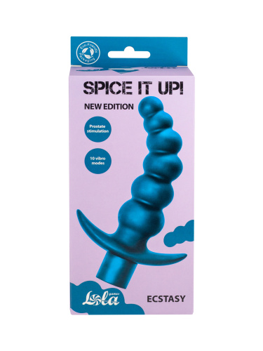Vibrační anální kolík Spice it up Ecstasy Aquamarine 8009-03Lola