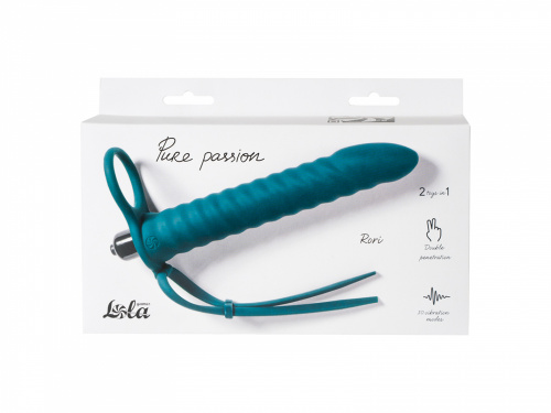 Vibrační nástavec pro dvojitou penetraci Pure Passion Rori Green 1205-03lola