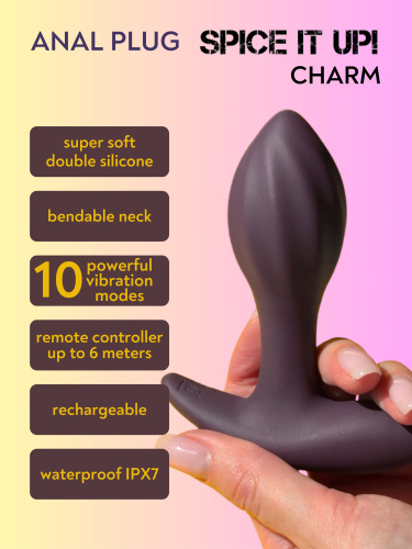 Dobíjecí anální kolík Spice it Up Charm 8021-02lola