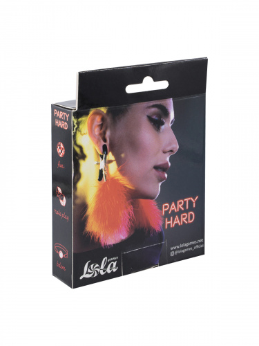 Svorky na bradavky Party Hard Euphoric Red 1131-02lola