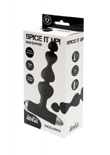 Vibrační anální kolík Spice it up New Edition Excellence Black 8016-01Lola