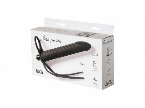 Vibrační nástavec pro dvojitou penetraci Pure Passion Rori Black 1205-01lola
