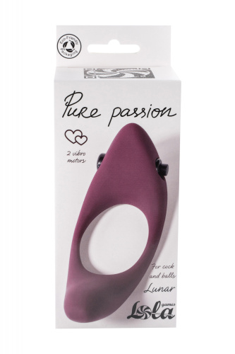 Vibrační erekční kroužek Pure Passion Lunar Wine red 1305-02lola