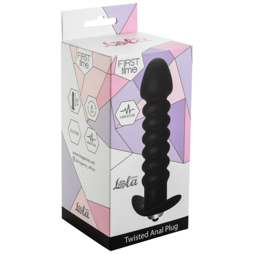 Anální vibrační kolík Twisted Black 5007-03lola