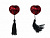 Nálepky na bradavky Burlesque Gipsy Red 3634-04lola