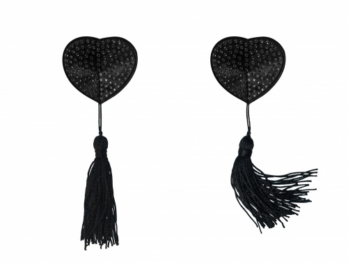 Nálepky na bradavky Burlesque Evans Black 3635-01lola
