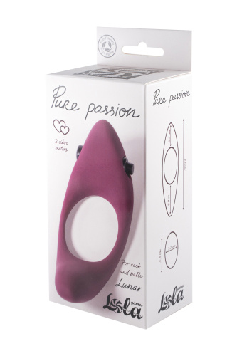 Vibrační erekční kroužek Pure Passion Lunar Wine red 1305-02lola
