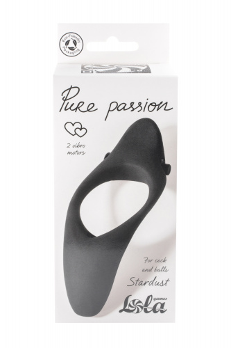 Vibrační erekční kroužek Pure Passion Stardust Black 1304-01lola